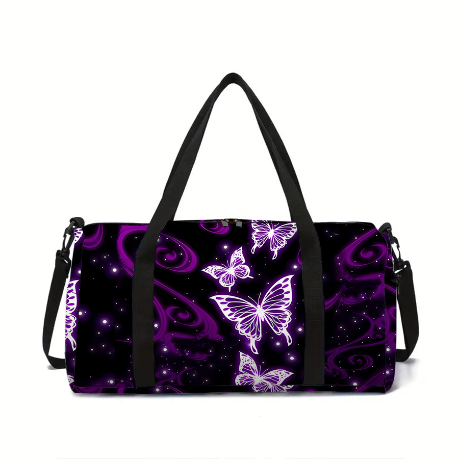 Weekender Bag Duffle - Женская большая дорожная сумка с фиолетовым