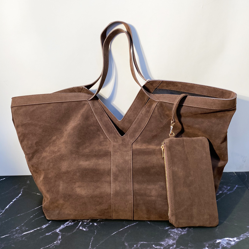 Luxury Bags Vintage - Большие сумки-тоуты из искусственной замши для