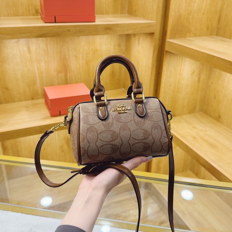 Luxury Bags Coach - Новая классическая ретро-сумка Boston 2026: мини-кроссбоди