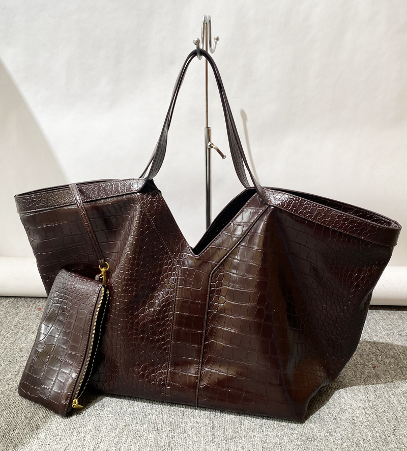 Luxury Bags Vintage - Большие сумки-тоут с крокодиловым принтом для