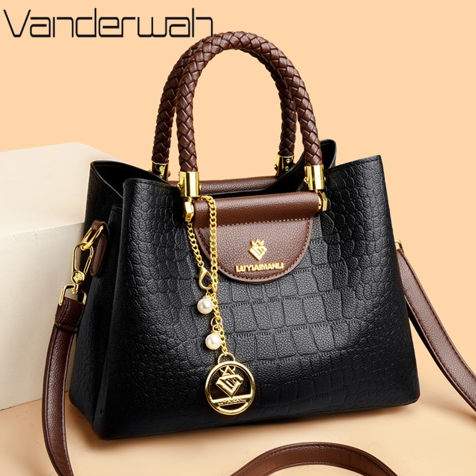 Luxury Bags Reseller - Тканая ручка из натуральной кожи высокого