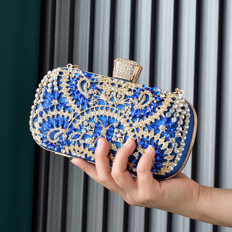 Luxury Bags Blue - Женский клатч для вечеринки, роскошная синяя
