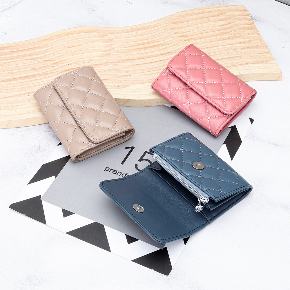 Luxury Bags Brand Names - Стеганый держатель для карт из овчины,