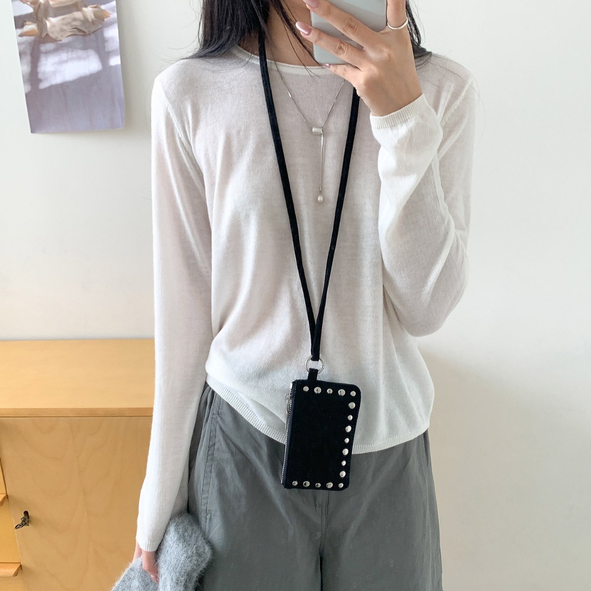 НОВАЯ сумка через плечо с шипа – обзор и цена Wristlet Wallet Zipper