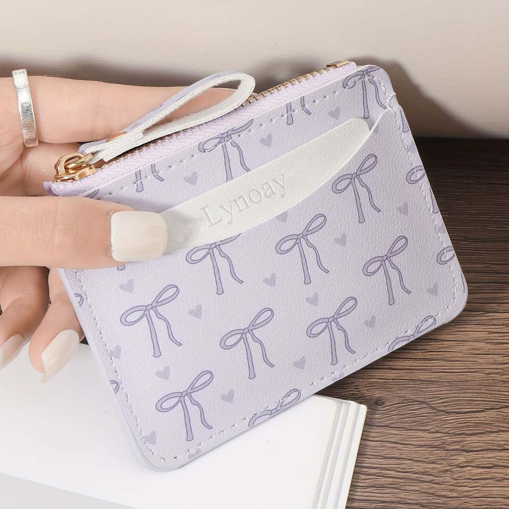 Женский кошелек с розовым бант – обзор и цена Wristlet Wallet Zipper