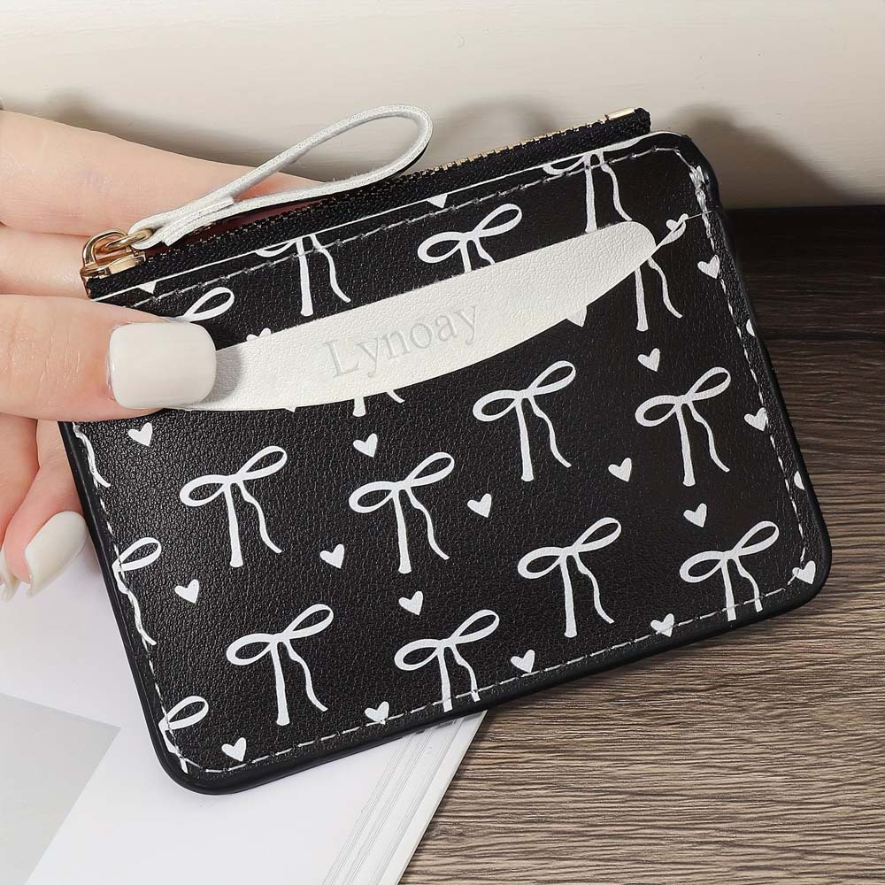 Женский кошелек с розовым бант – обзор и цена Wristlet Wallet Zipper