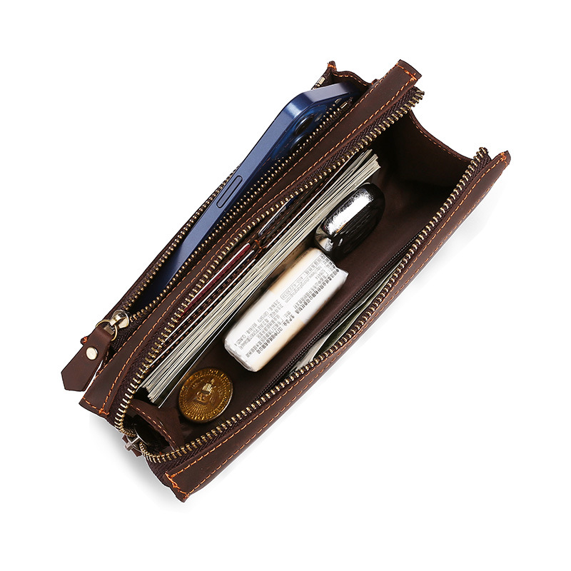 Мужские клатчи, длинные сумки, – обзор и цена Wristlet Wallet Zipper