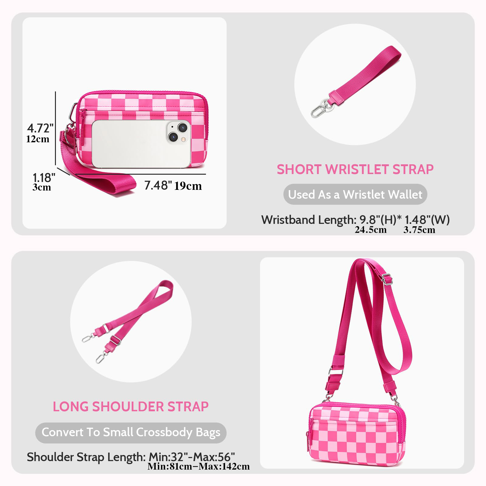 [Кошелек-клатч DOYOGI] Женские – обзор и цена Wristlet Wallet Zipper