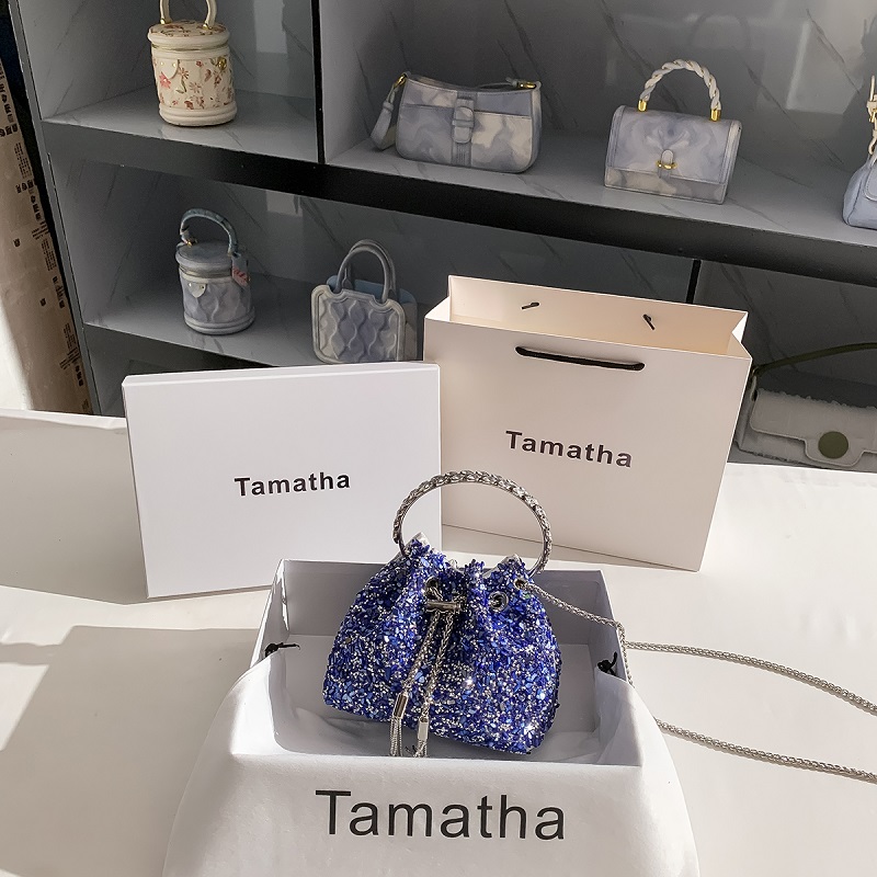 Роскошная вечерняя сумка-ведро – обзор и цена Luxury Bags Blue