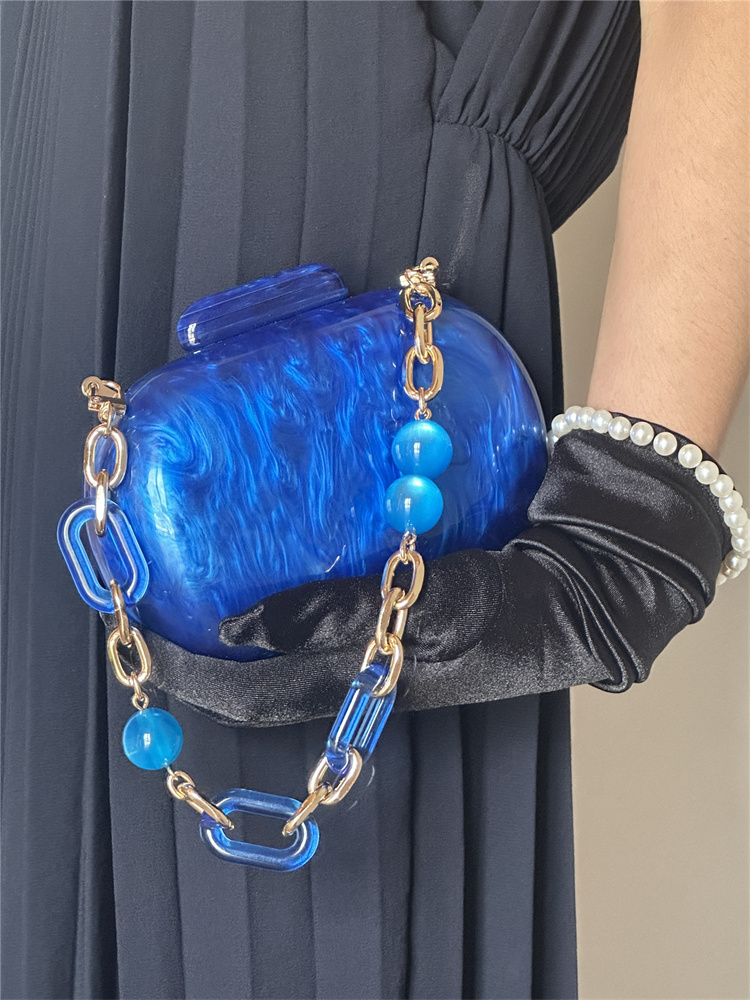 Роскошная модная круглая вечер – обзор и цена Luxury Bags Blue