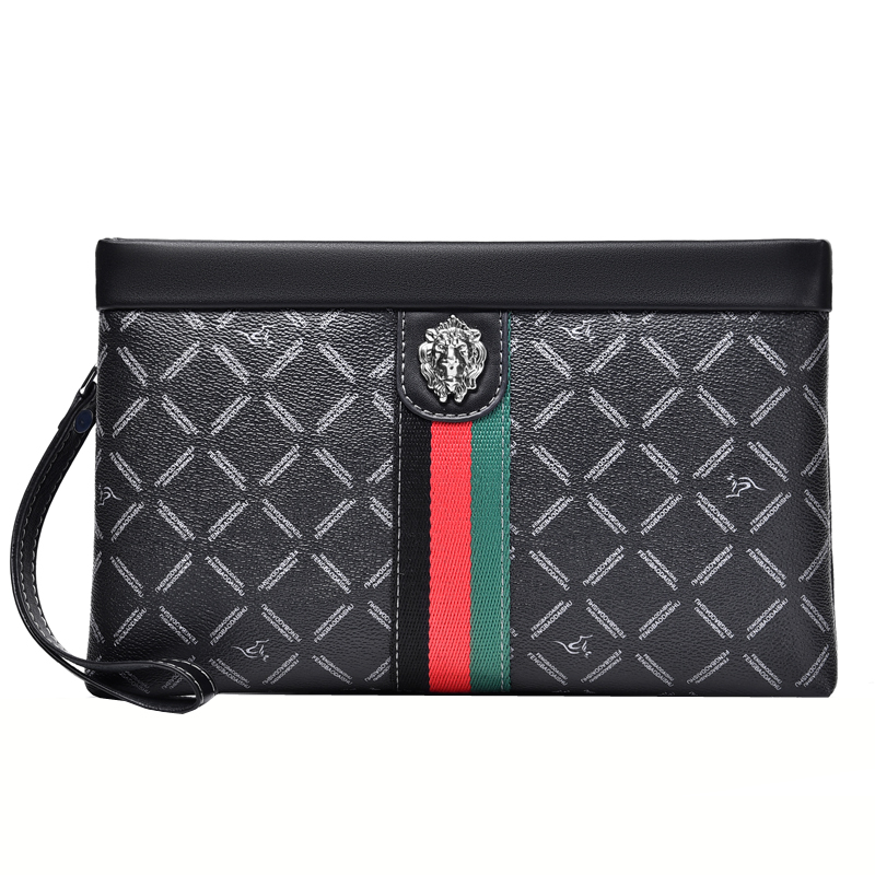 Роскошные мужские полосатые кл – обзор и цена Wristlet Wallet Zipper